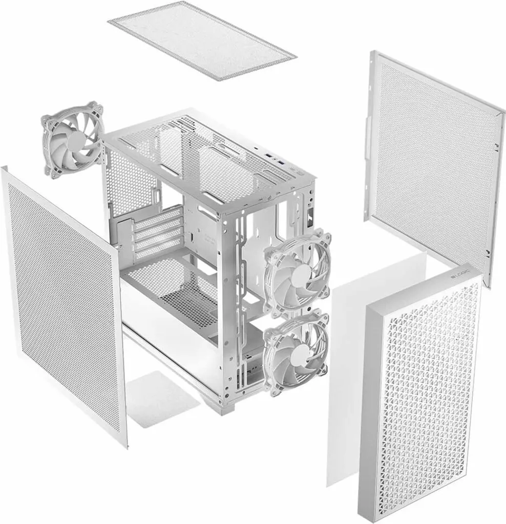 Logic DART PRO MINI Case Bianco - USB-C e Supporto GPU 340mm mATX - 6
