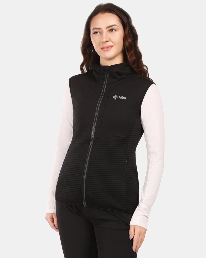 Damen-Outdoor-Softshellweste Kilpi ENIA-W, SCHWARZ, Größe 34