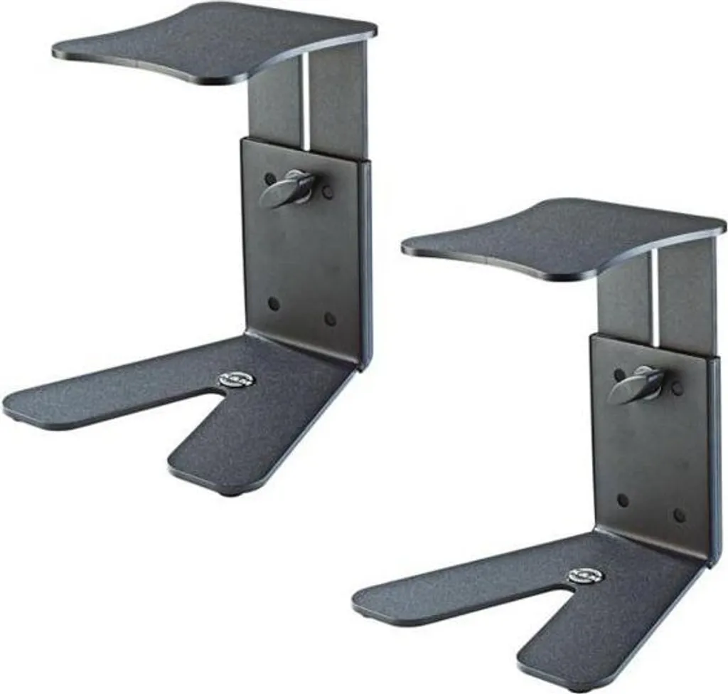 K&M 26772 Pied de Table pour Moniteur de Studio et Enceinte - Lot de 2
