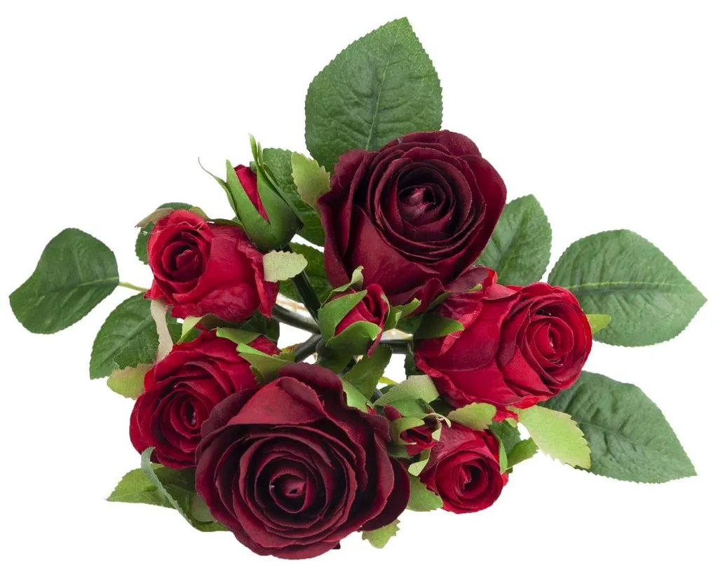 Fleurs Artificielles Roses Réalistes - Composition Florale Déco