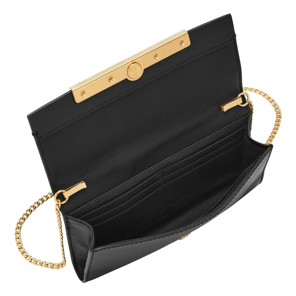 Portafoglio Fossil Penrose Crossbody Black: L'Accessorio Must-Have Nero - 4