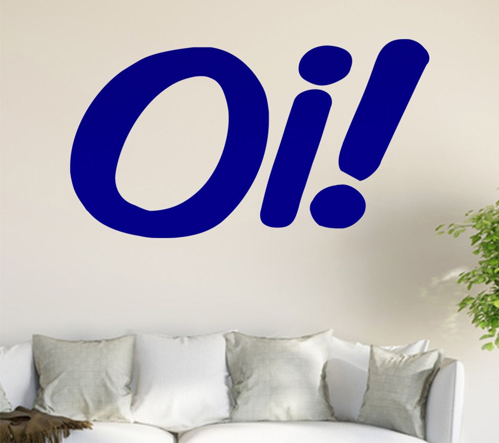 Oi! Wandtattoo in 6 Größen - Wandaufkleber Wall Sticker - Dekoration, Küche, Wohnzimmer, Schlafzimmer, Badezimmer