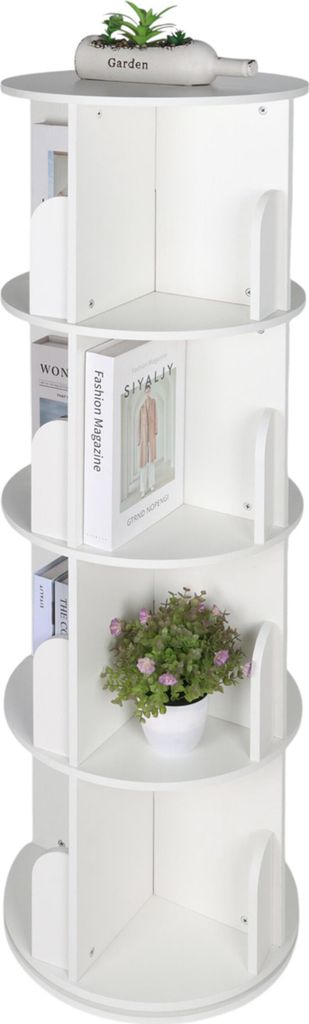 Relaxdays Otočná knihovna, 16 přihrádek, V x H: 128 x 40 Obrázek produktu 
