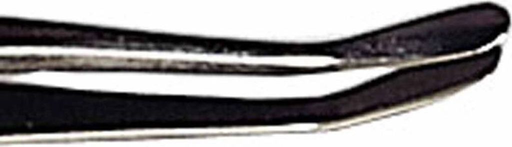 SAFE 1814 Pinzette vergoldet 120 mm Spitze gebogen, rund