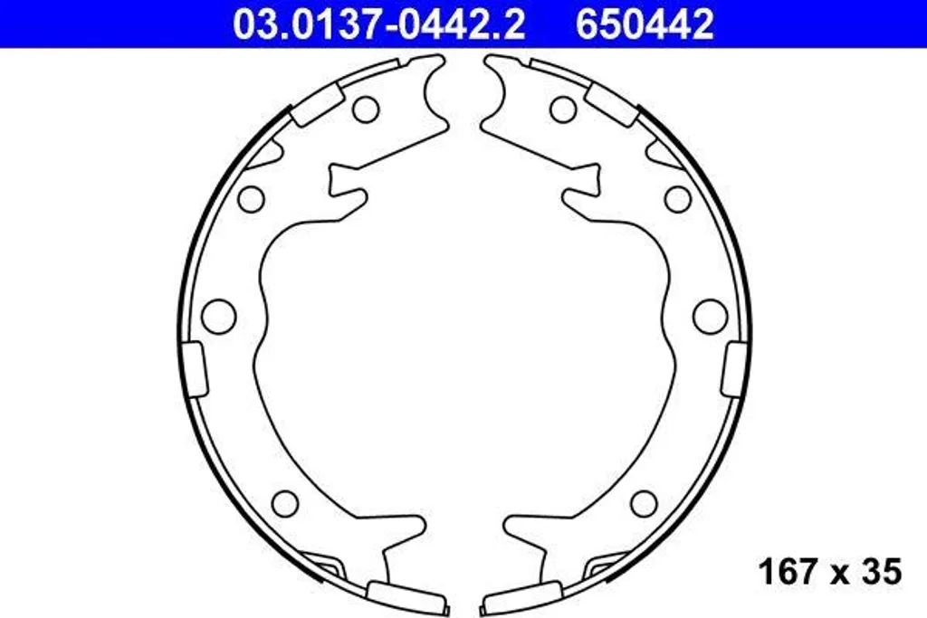 Kit Ganasce ATE 03.0137-0442.2 per Honda 43053SJFE00 Alta Performance