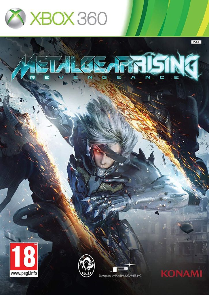 The cover art for the video game Metal Gear Rising: Revengeance for Xbox 360.
