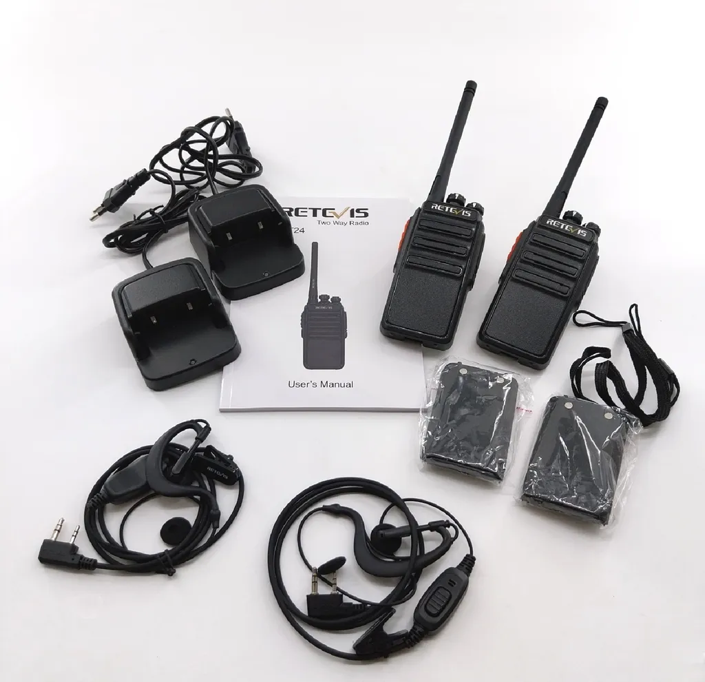 Radio PMR446 Retevis RT24 Plus avec Squelch Intelligent et 16 Canaux