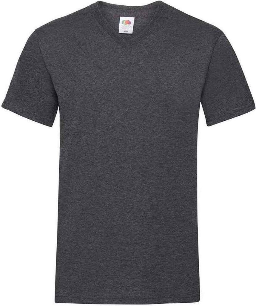 Fruit of the Loom - "Valueweight" T-Shirt V-Ausschnitt für Herren RW9422 (M) (Dunkles Grau)