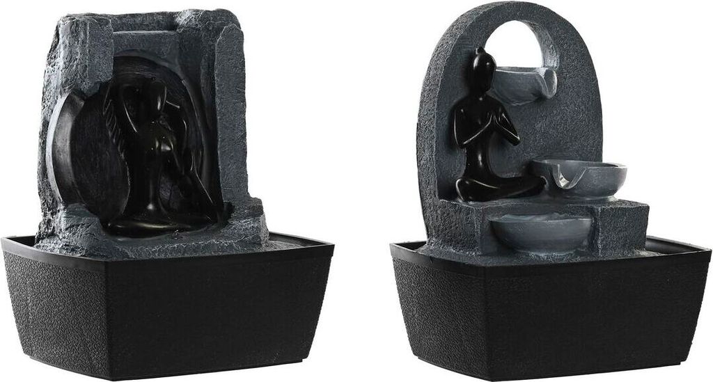 DKD Home Decor Brunnen 20 x 15 x 24 cm aus indischem Kunstharz (2 Stück)