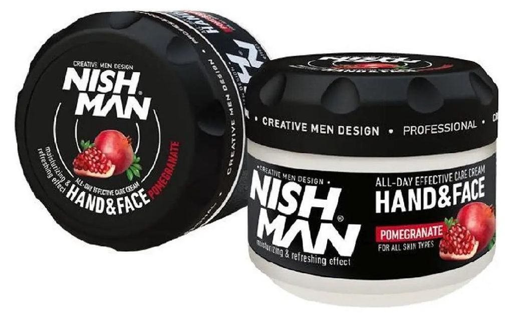 NISHMAN Hand- en gezichtscrème 300 ml - Granaatappel Productafbeelding 