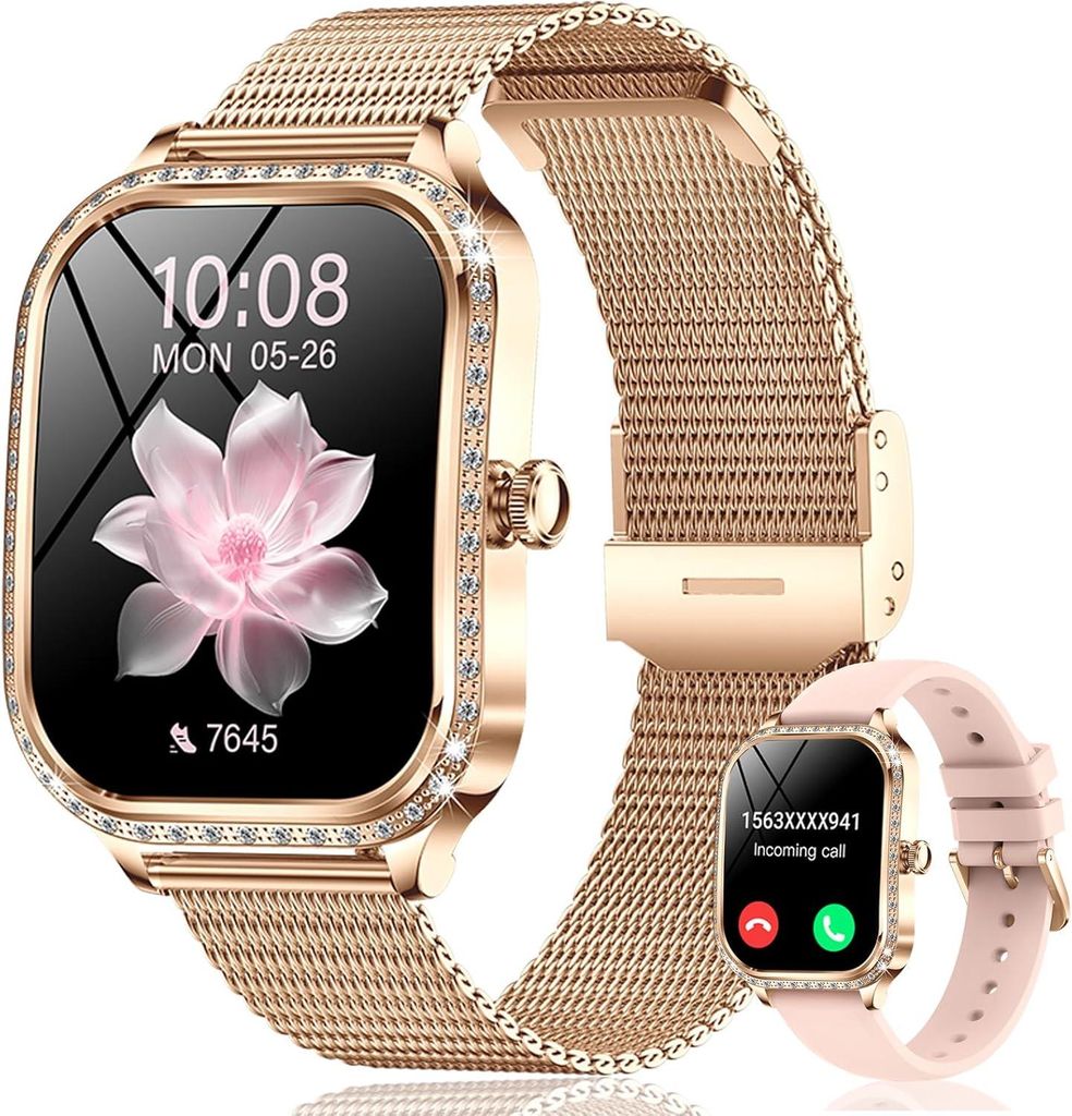 Smartwatch Damen Herren, Neueste Fitness Uhr mit Produktbild 