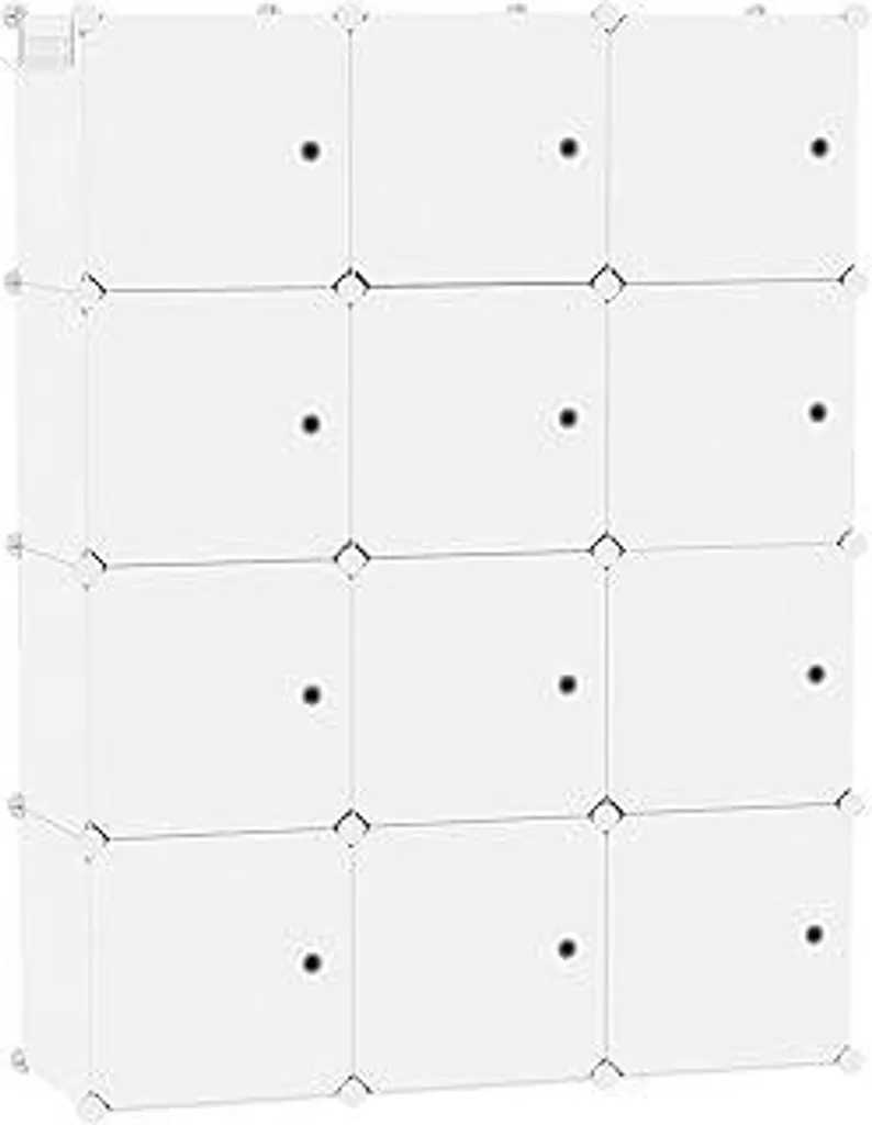 Scaffale 12 Cubi C&AHOME per Cameretta - Armadio Giocattoli con Ante