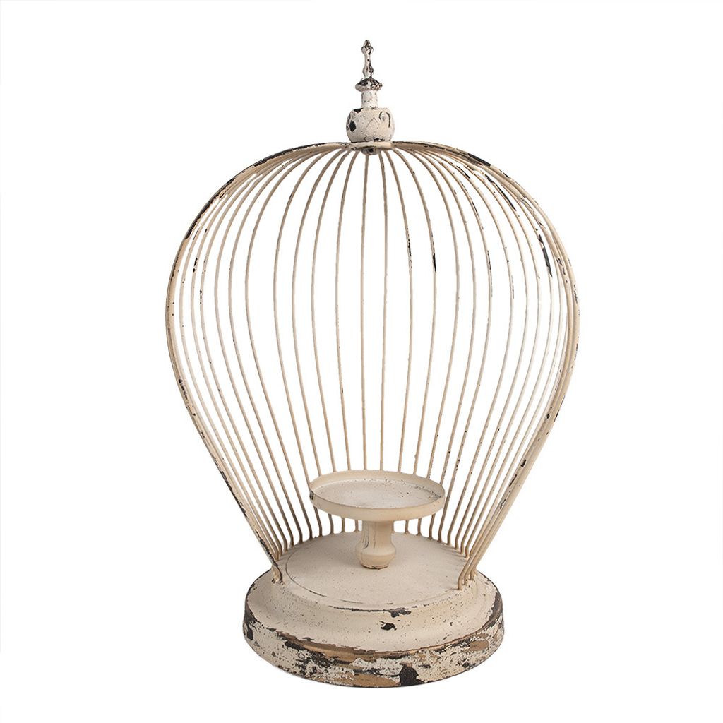 Clayre & Eef Windlicht 31x24x45 cm Beige Metall