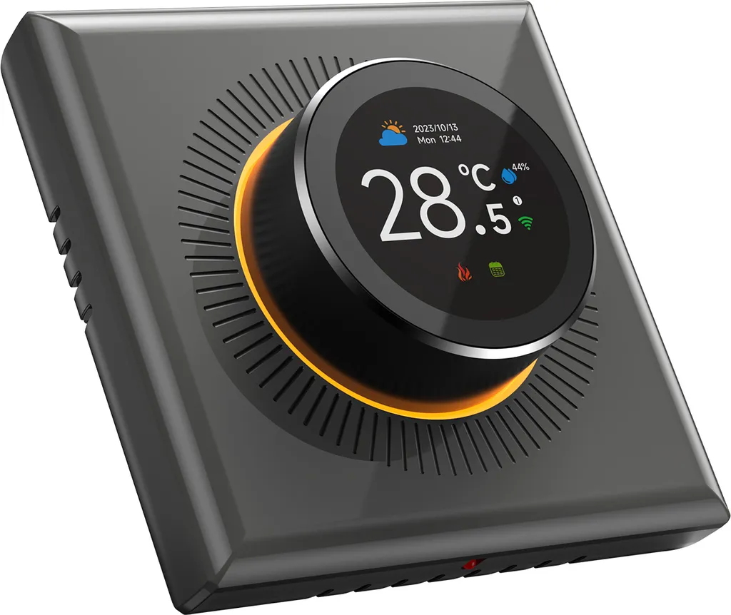 Termostato Smart WiFi Design 1.32" - Illuminazione LED 7 Colori Tuya