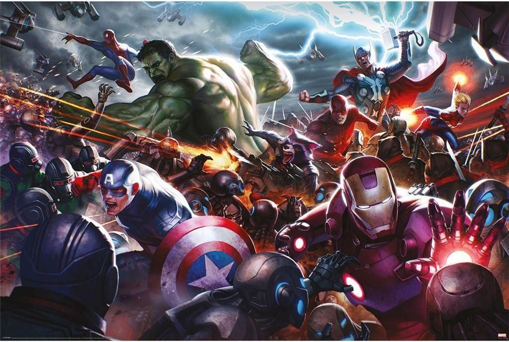Marvel: Future Fight - Poster, Figuren PM4641 (Einheitsgröße) (Bunt)