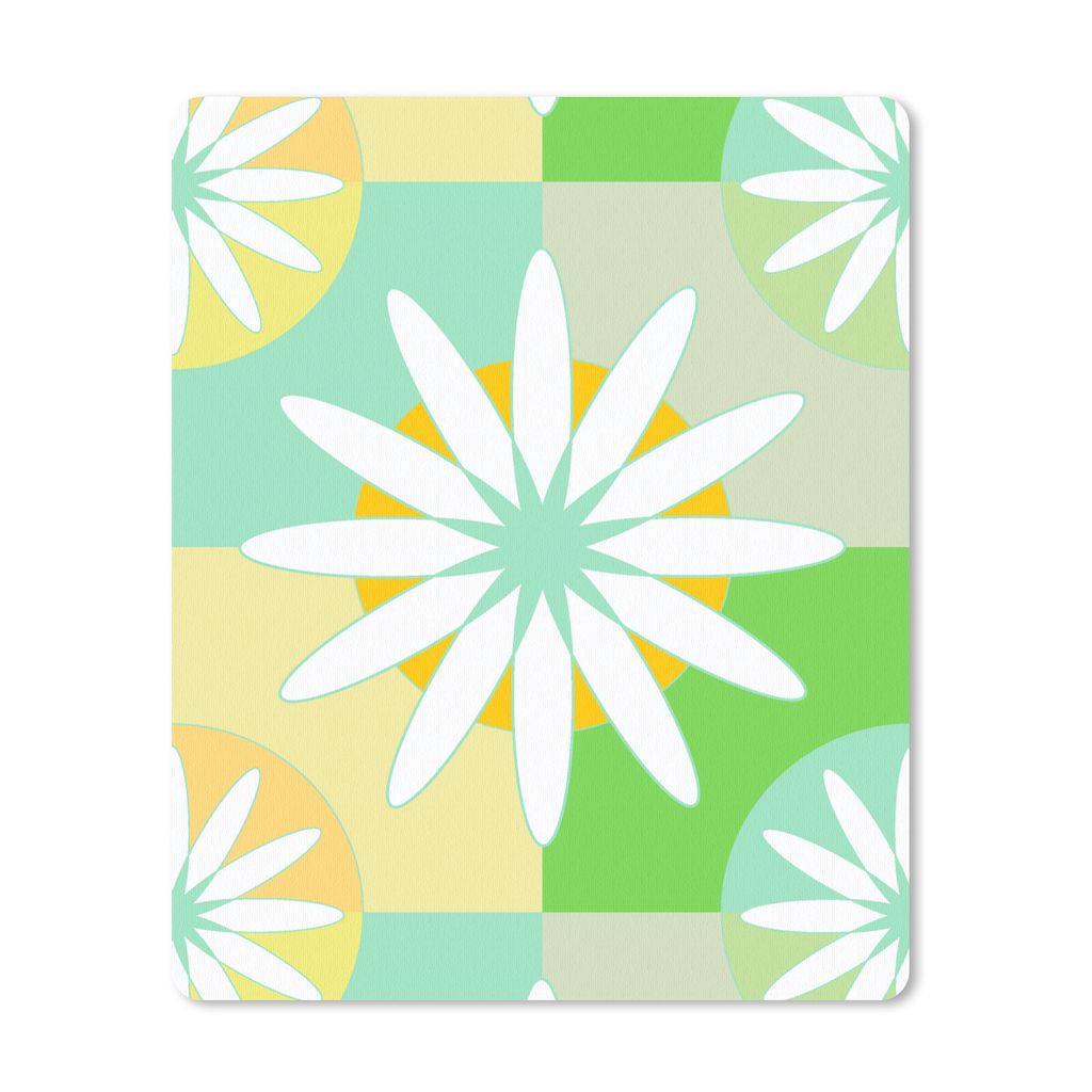 MuchoWow Mauspad Mousepad Blumen - Sommer - Muster 19x23 cm - Mousepads - Maus Mat - Pad - Mausunterlage - Mauspads - Spielen