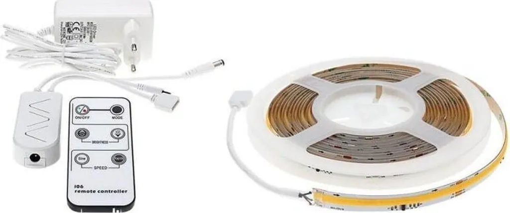 Kit Ruban LED COB Effet Dynamique 5M 360 LED/m Étanche Blanc Chaleureux