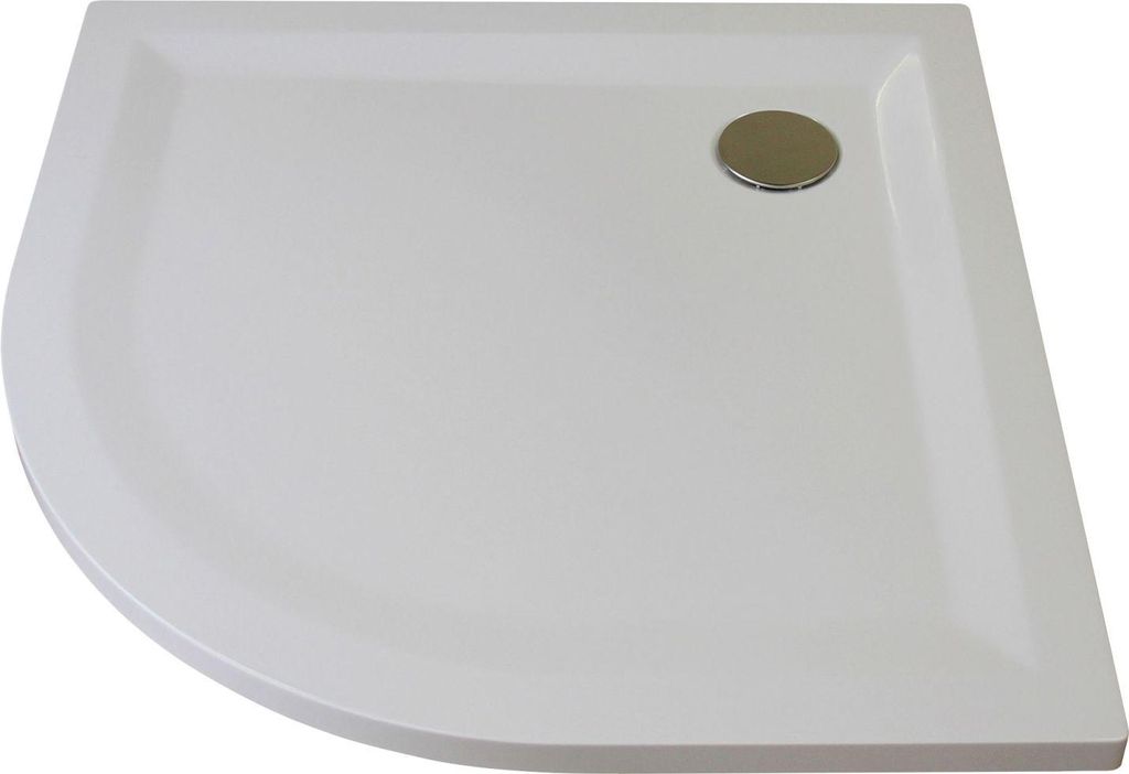 BREUER Duschwanne Flat Line Design 90x90x3,5 cm Radius 55 Produktbild 