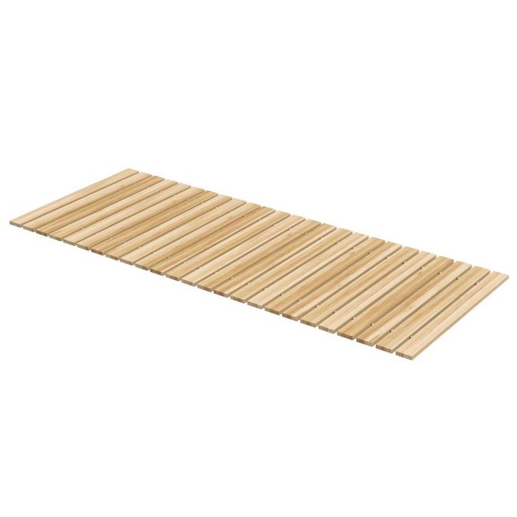 Einziehbare Gartentreppe – Holzlattenmatte – Gehweg aus Zedernholz – Witterungsbeständig – Ideal für Gartenwege – 120 x 47 x 1 cm – H...