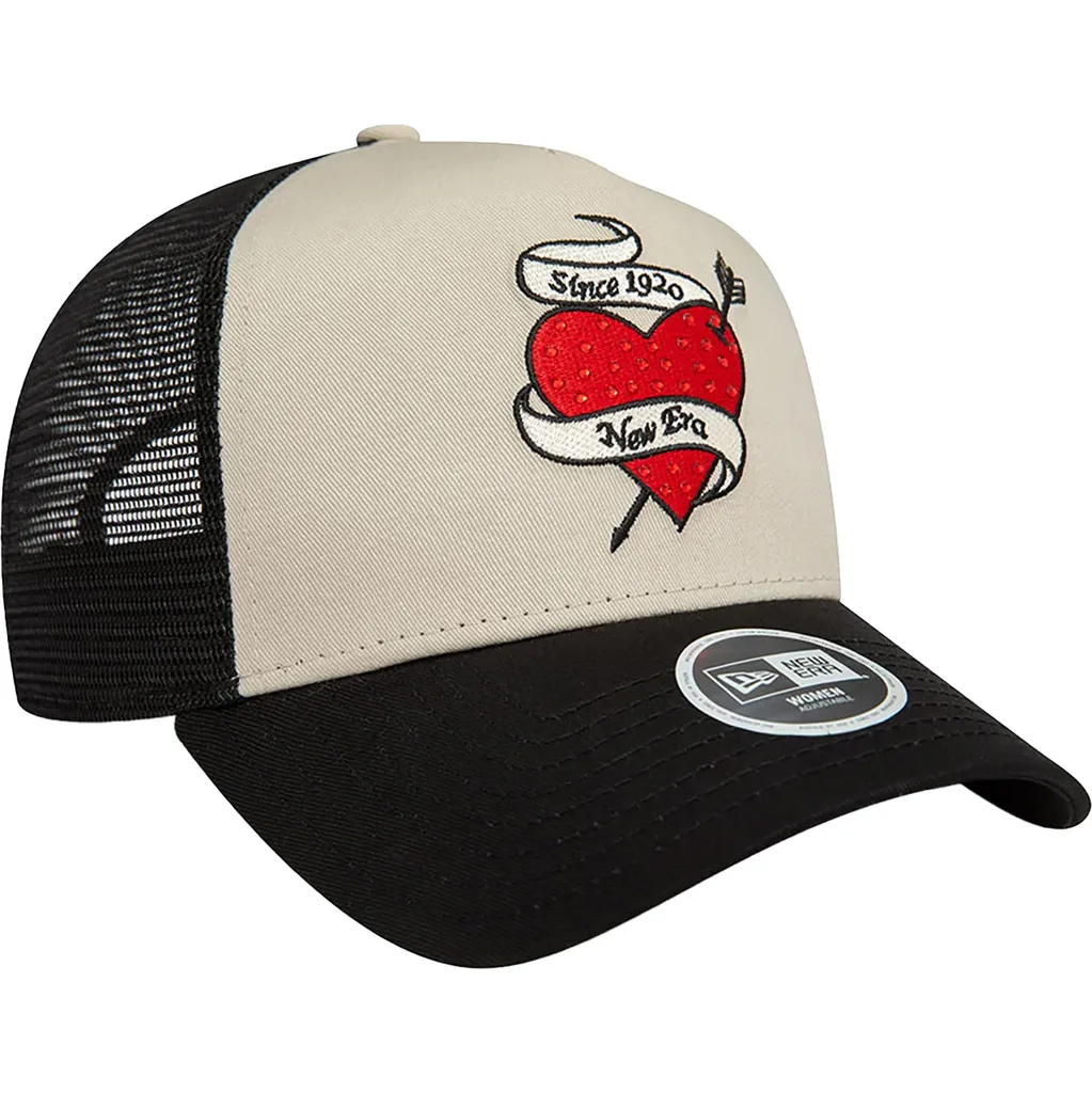 Casquette New Era A-Frame RHINESTONE pierre beige : confort et éclat