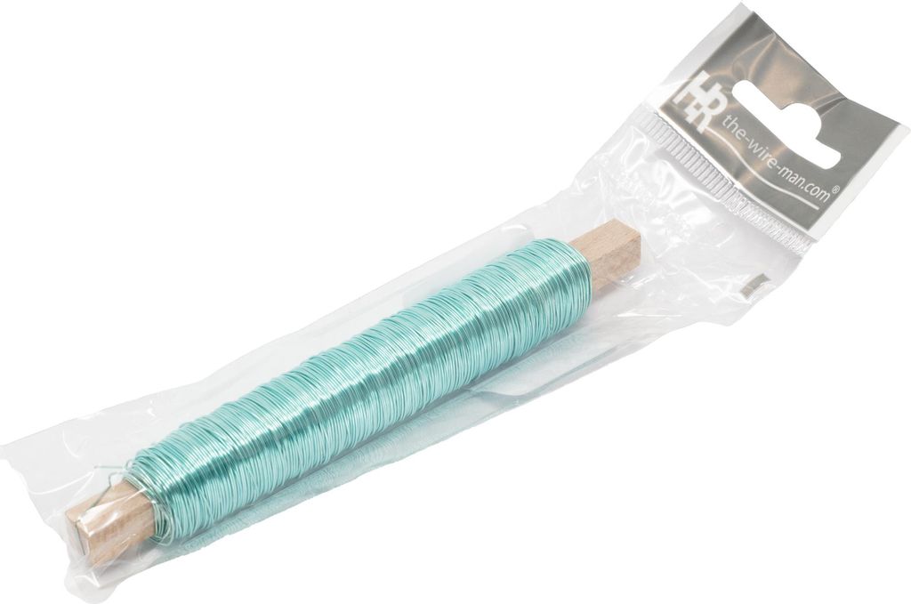 Decolackdraht Holzstab eisblau - 06 - 0,50 mm 50 m 100 g