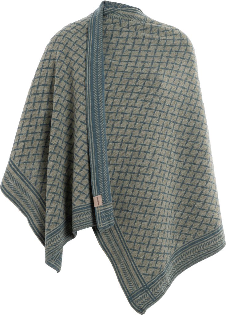 Knit Factory Dusk Poncho Cape - Laurel/Urban Green - One Produktbild 