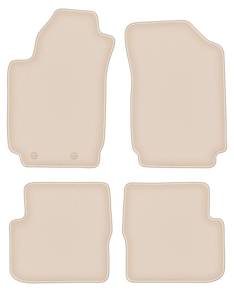 DURBAN Beige Velours-Fußmatten-Set für Dodge Dart Limousine Produktbild 
