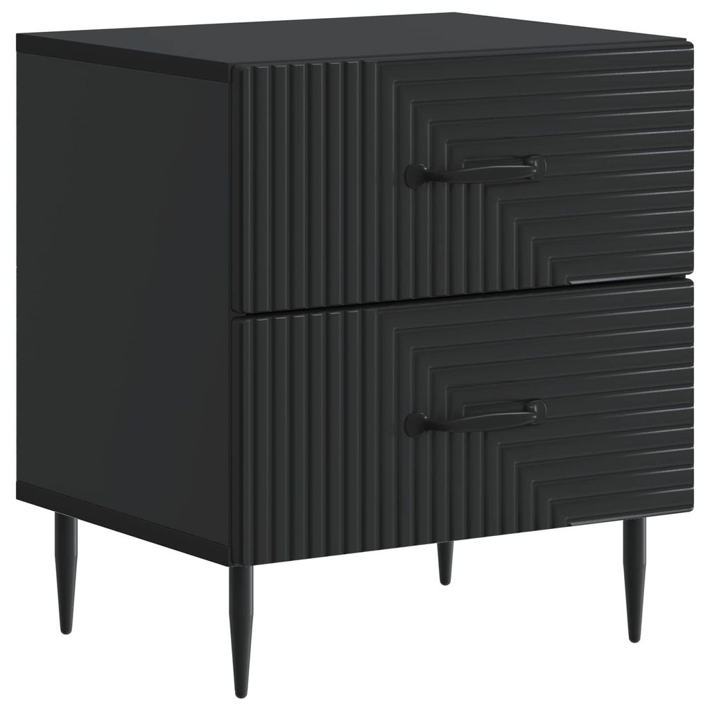 Maison Exclusive - Nachttisch Schwarz 43 x 34,5 x 47,5 cm Holzwerkstoff
