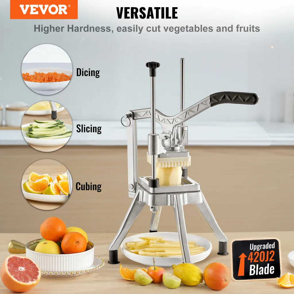 VEVOR Tritatutto Multifunzione | Taglia Patatine Fritte e Verdure - 2