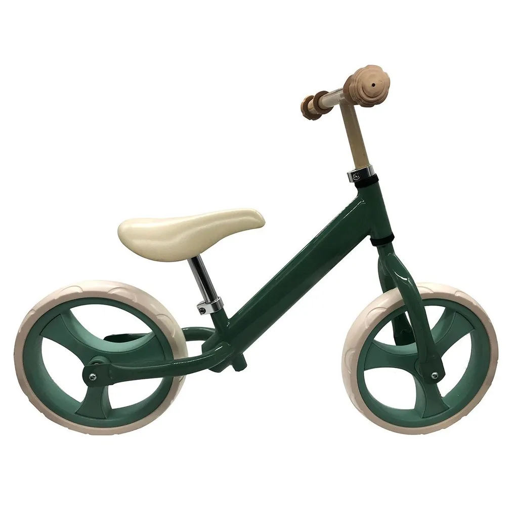 Vélo d'apprentissage 12 pouces vert pour sorties en famille et parcs