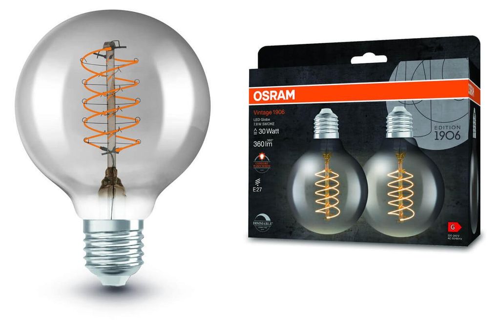 2er Pack OSRAM LED Lampe Vintage 1906 CLASSIC SLIM Filament Produktbild 