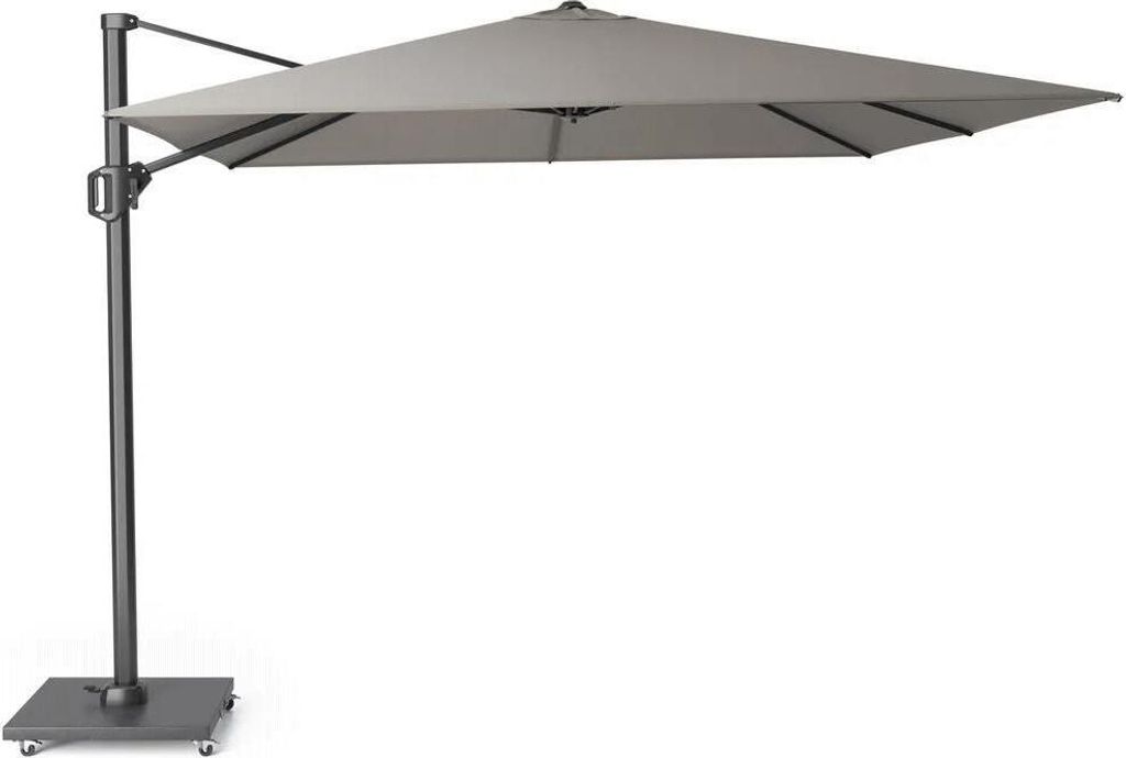 Ampelschirm Cartagena T1 Premium 300x300x262cm inkl. Keramikplatte Polyacryl Grau
