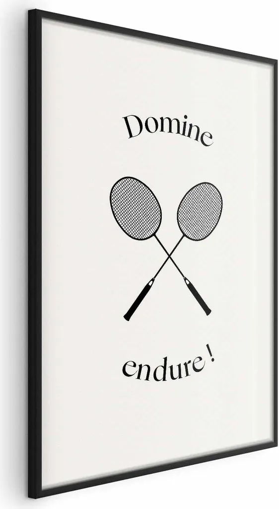 Idea Regalo Badminton Poster 40x60 Incorniciato - Per Veri Appassionati