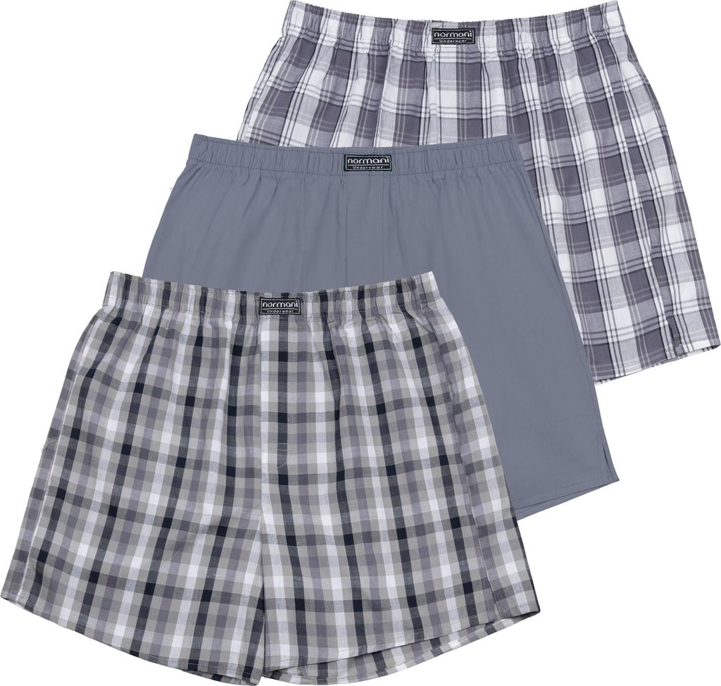 normani 3 Stück Herren Web Boxershorts