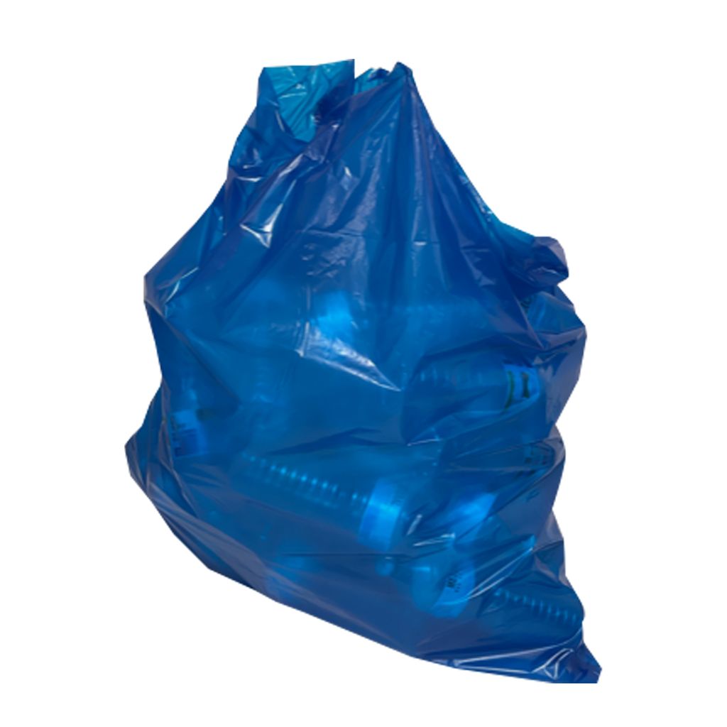 Müllsack Blau Abfallbeutel Mülltüte 240 L 25 Stück 