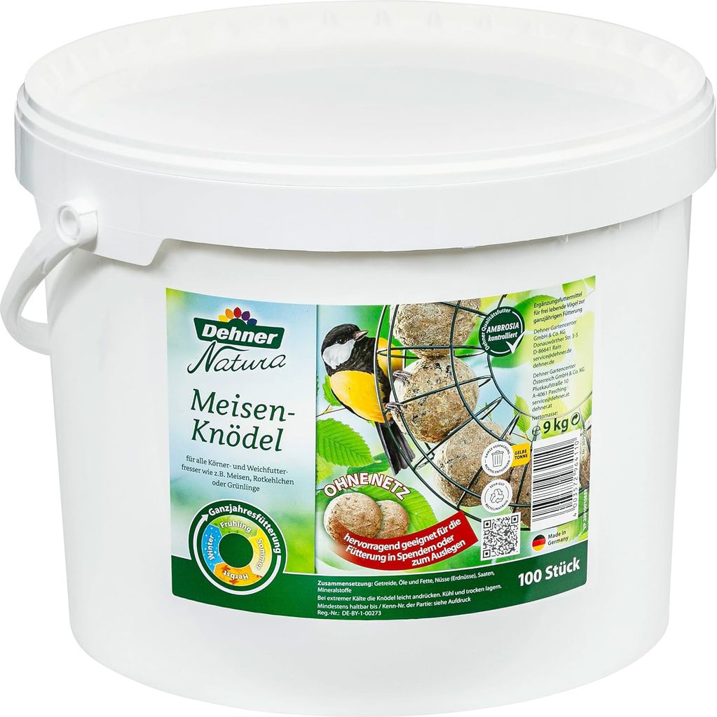 Dehner Natura Premium Meisenknödel ohne Netz, ganzjähriges Produktbild 