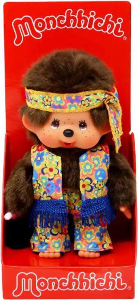 Garçon hippie avec bandeau | 20 cm | Monchhichi | Poupée Image du produit 