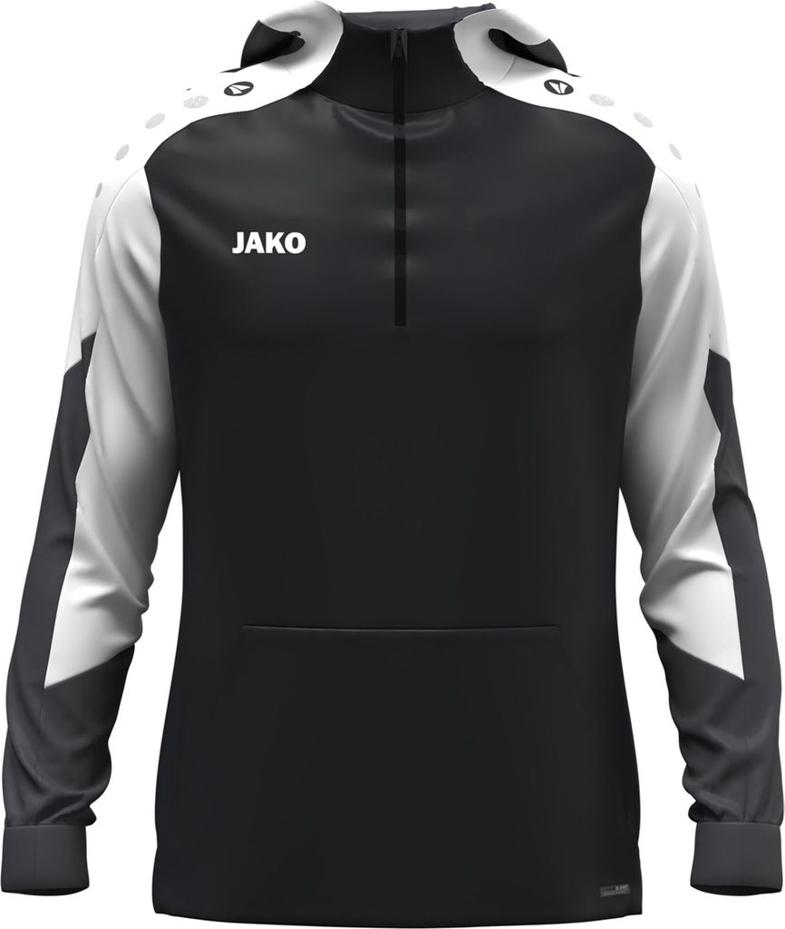 Jako Dynamic Polyester Hoodie Herren schwarz weiß dunkelgrau Gr S