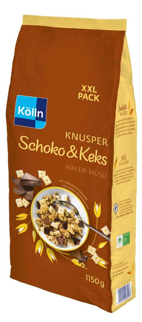 Kölln Müsli Knusper Schoko & Keks, 1150g Produktbild 