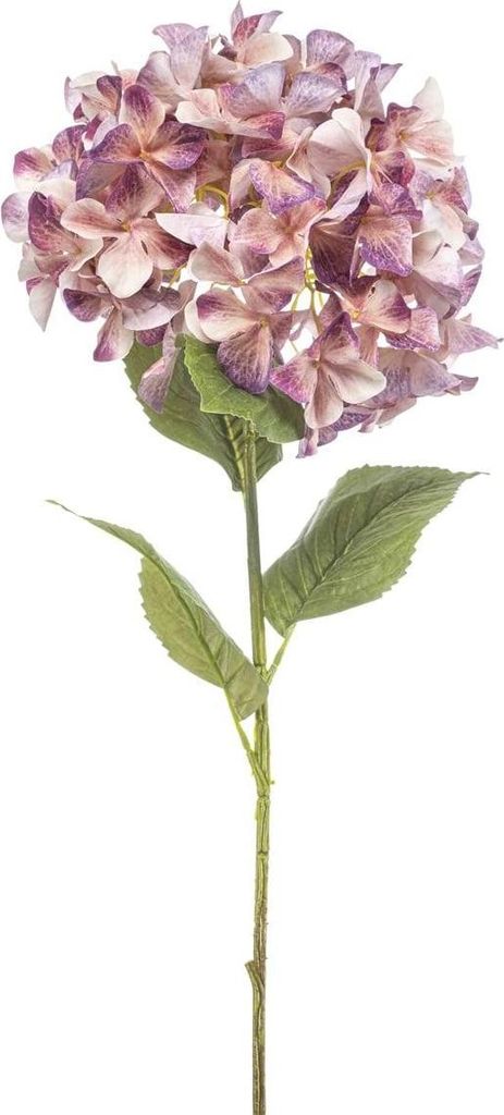 artplants.de Kunstblume Hortensie Brittany, pfirsich-lila, 90cm - Künstliche Hydrangea