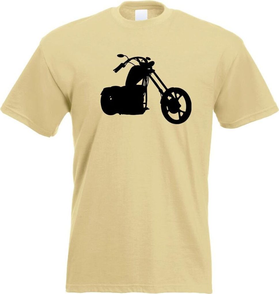 Kiwistar - T-Shirt - Khaki - Chopper - Motorrad - Bike Herren Funshirt Bedruckt Design Sprüche Spruch Motive - mit Motiv Bedruckt - Funshirt Desig...