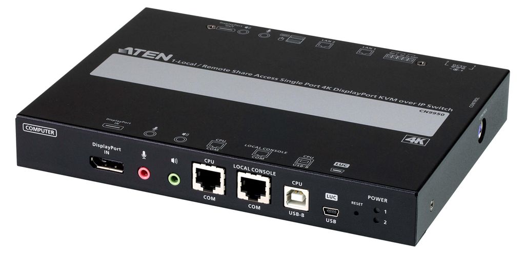 ATEN 1-Local/Remote Share Access Einzelport 4K DisplayPort Produktbild 