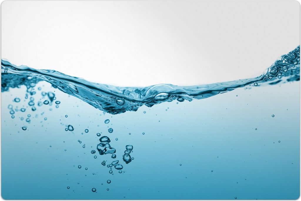 Küchenmatte 100x150 cm Vinylmatte Bodenmatte Dekoration -Spritzen Wasser