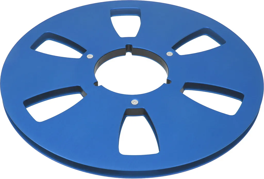 Bobine de Ruban Vide 1/4 10 Pouces en Aluminium Bleu pour Magnétophone