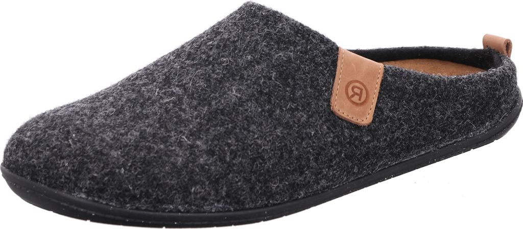 Rohde Herren Pantoffel Filz Hausschuh Rivoli-H 6925, Größe:41 EU, Farbe:Grau