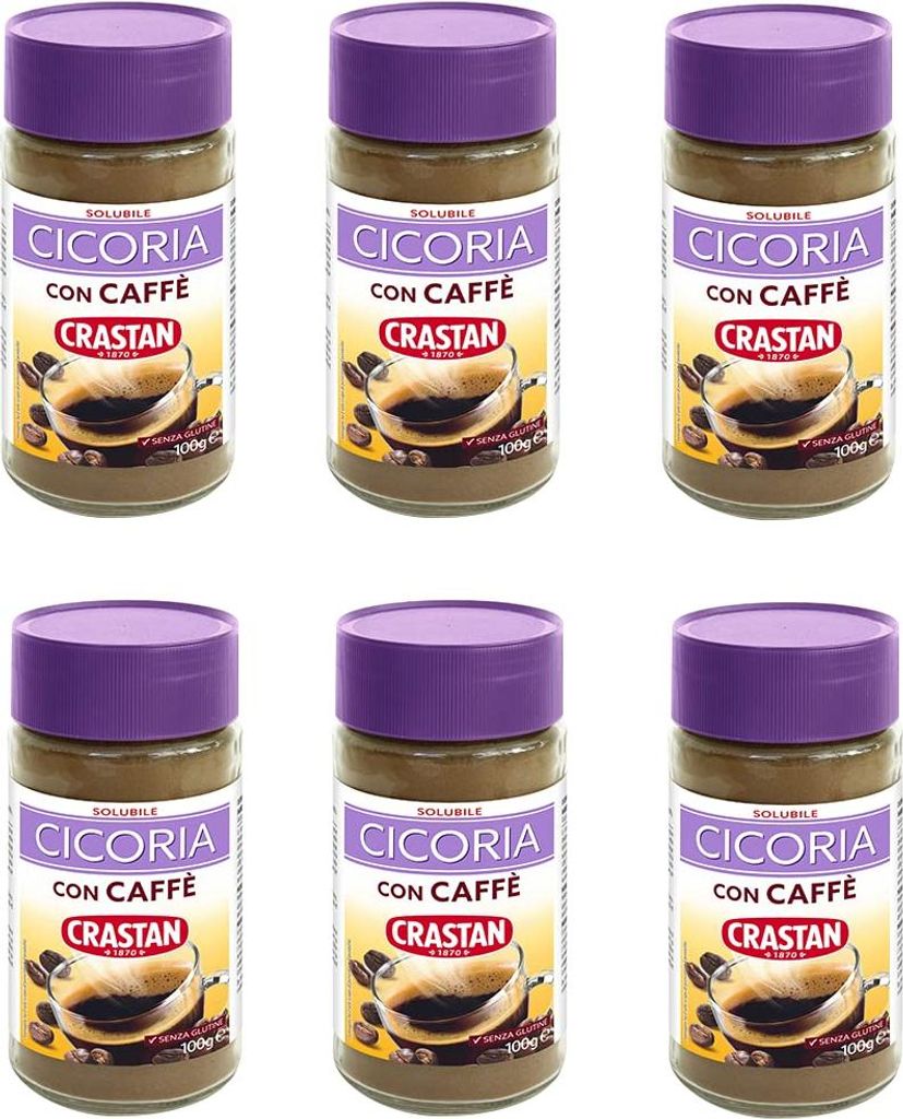 6x Crastan Solubile Cicoria con Caffè Lösliche Vorbereitung Produktbild 