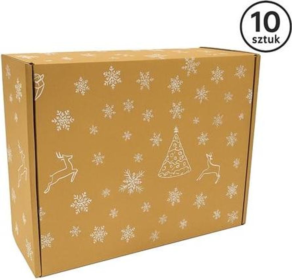 Carton découpé de Noël 305 x 270 x 110 mm Flocons de neige Image du produit 
