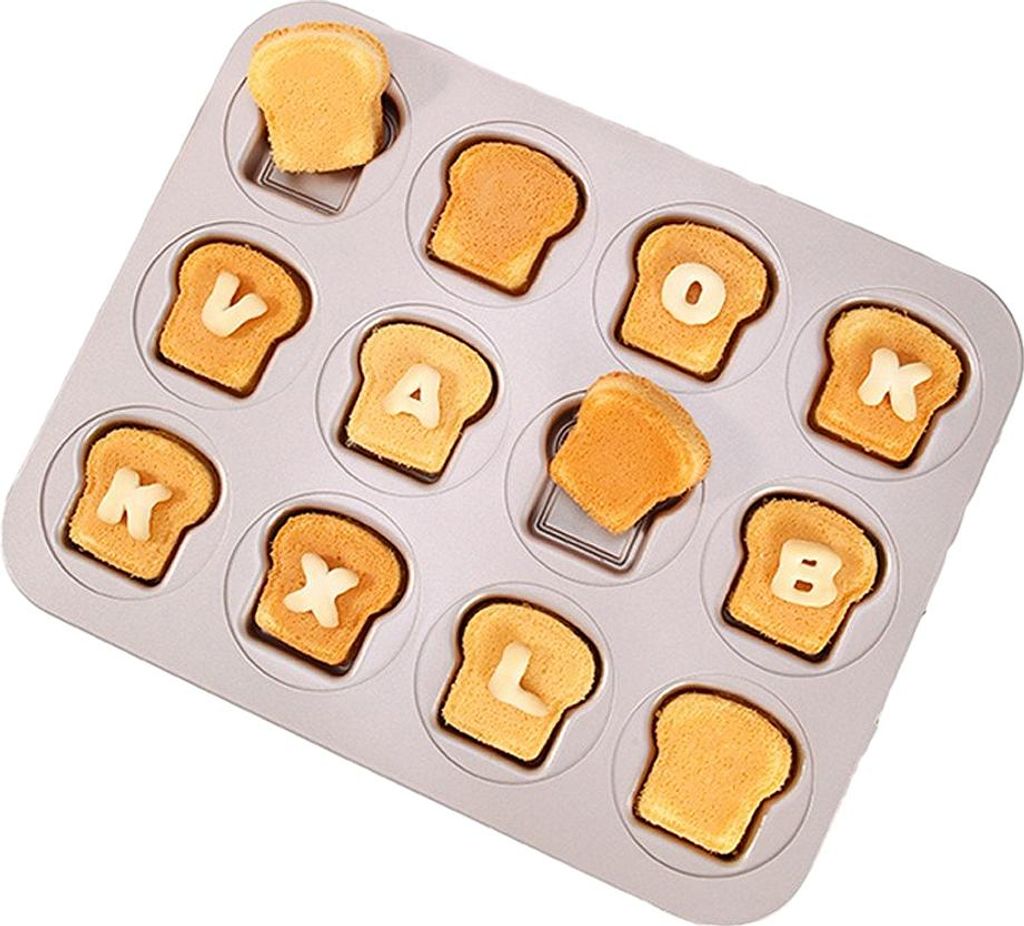 12 Tassen Madeleine Formen Kuchenform, Antihaft-Jakobsmuschel Madeline Backformen Fš¹r Home Oven Backen Und Kommerzielle Nutzung, Toast Form Kuchen