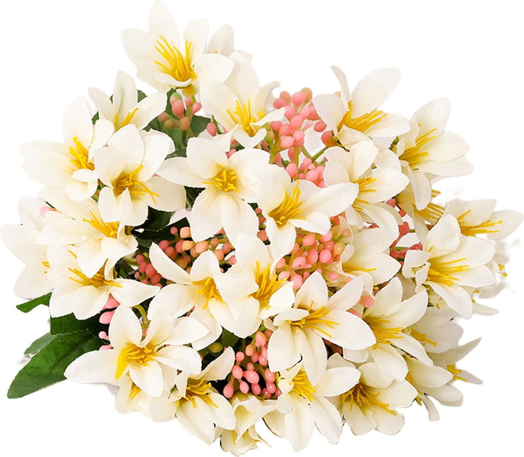 Künstliche Blume, realistisches Seidentuch, gut aussehender Blumenstrauß aus gefälschter Blume, simulierte Chaise-Lilie, Wohnzimmer-Zubehör