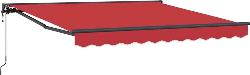 Markisenrahmen Rot 350 x 250 cm Polyester mit PolyurethanBeschichtung